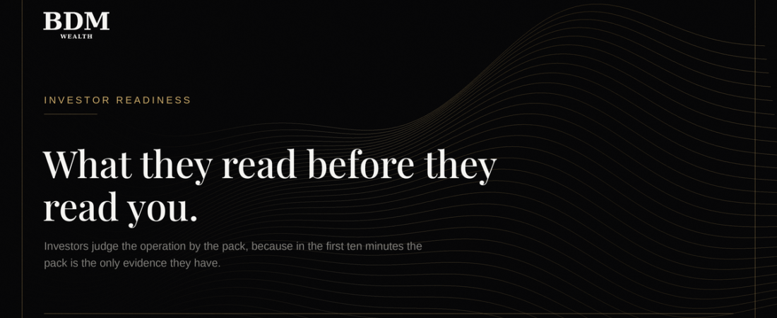 Investor-ready documentation: what they read before they read you