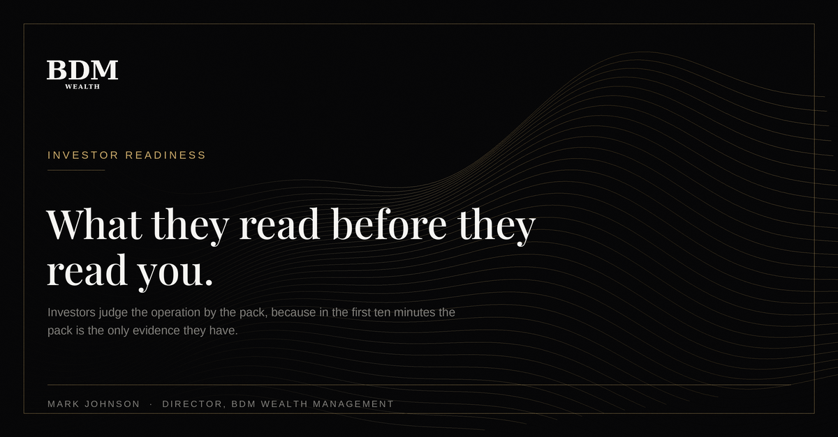 Investor-ready documentation: what they read before they read you