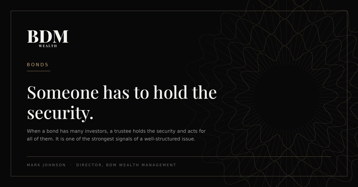 What a security trustee does for bondholders