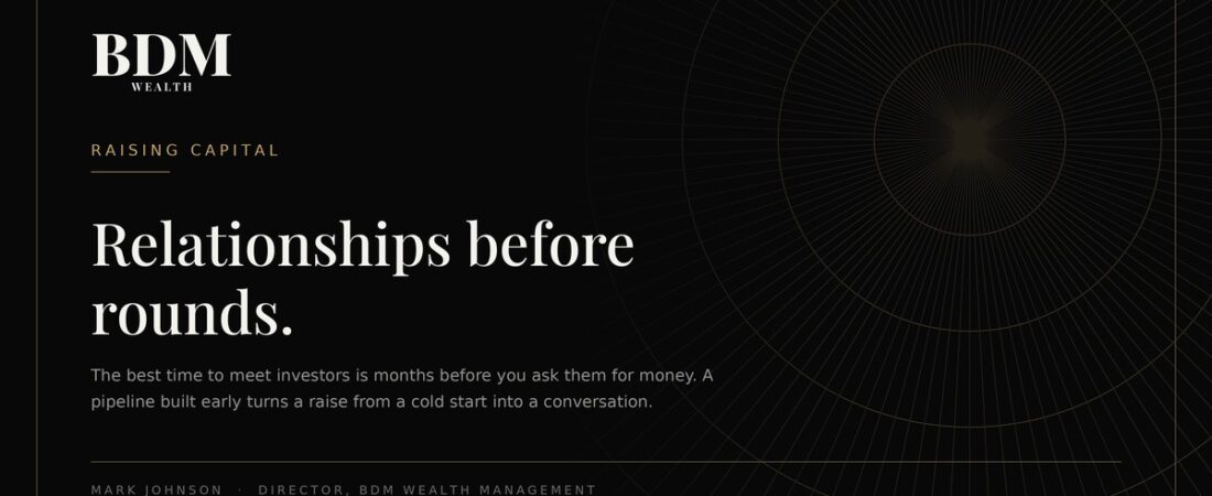 Building an investor pipeline before you need one