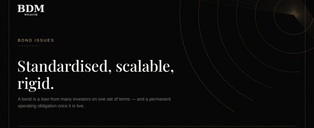 Running a bond issue: what is involved