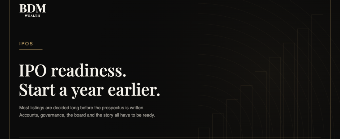 IPO readiness: what has to be true before you list