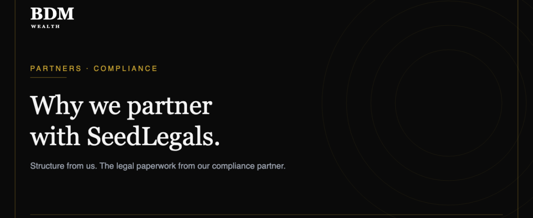 Why we partner with SeedLegals